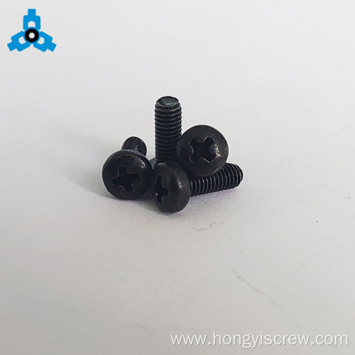 DIN7985 Black Phillips Cross Pan Head Machine Screw